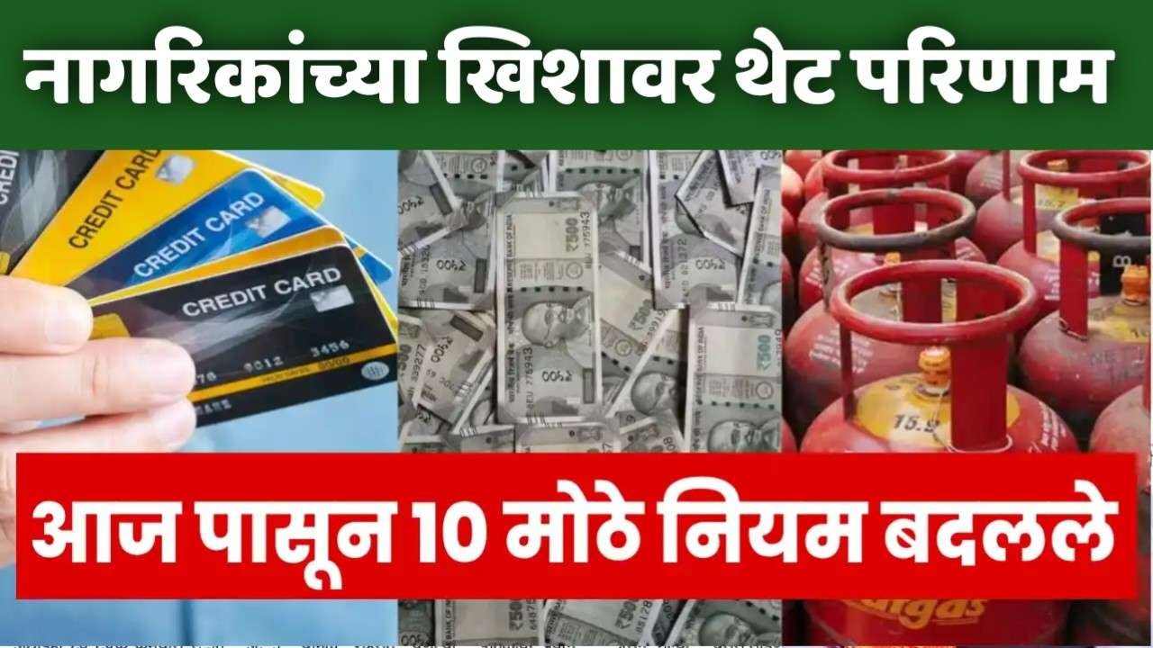 देशात 1 एप्रिल पासून हे नवीन नियम लागू; नागरिकांच्या खिशावर थेट परिणाम Bank Finance